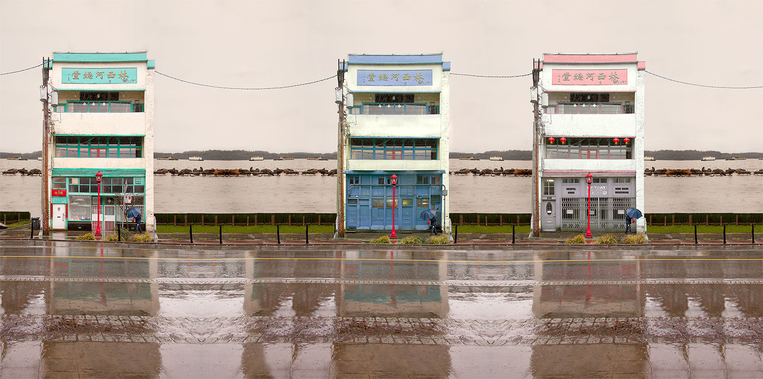 "Au bord de la mer" 100x54cms editon of 10 by artist Nicholas Gentilli on Vancouver Canada