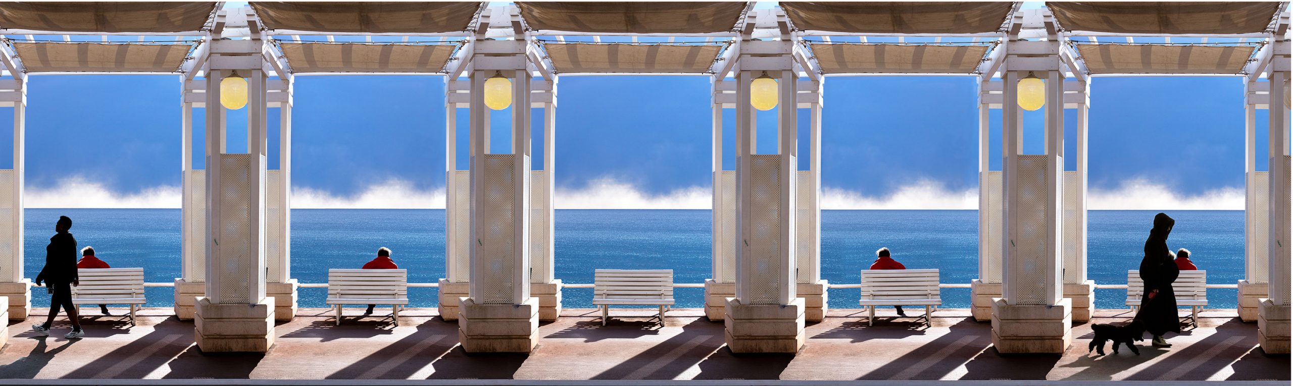" Esplanade " 128x38cms & 76x23cms edition of 10 .Imagined place by architectural photographer Nicholas Gentilli