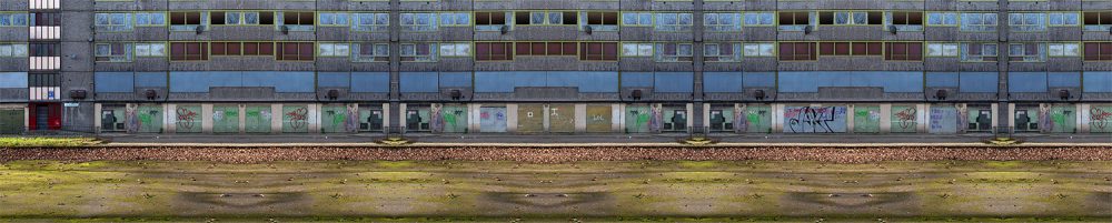 " Next door's garage " 200x39cms & 124x25cms edition of 10 . Imagined place by architectural photographer Nicholas Gentilli