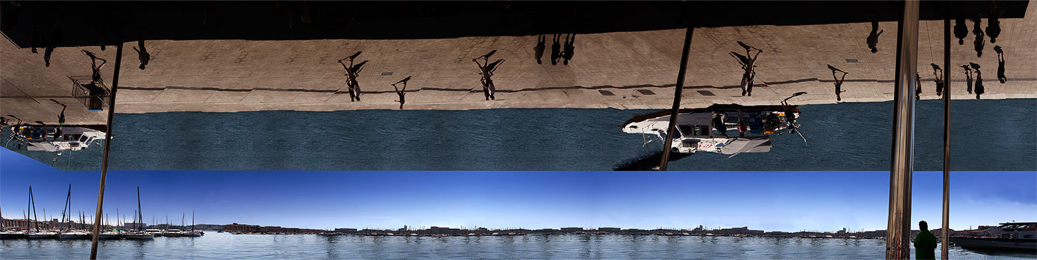 " What you reflect out " 124x32cms edition of 10. Imagined place by architectural photographer Nicholas Gentilli