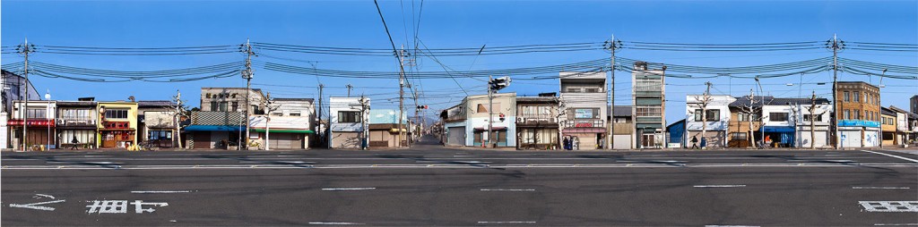" Cardboard fusion : Kyoto, Japan " 187x45cms edition of 10.Imagined place by architectural photographer Nicholas Gentilli