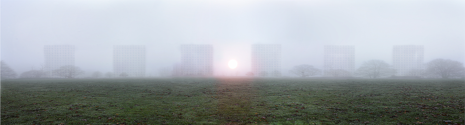 "Uphill down dale, bad "CAD" marches at dawn" 186x49cms edition of 10